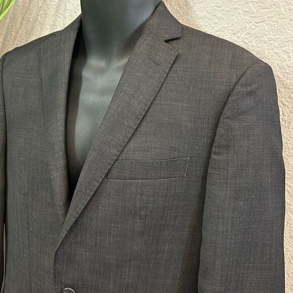Marc Anthony, Men’s charcoal black, double button suit jacket/blazer size 36R - Picture 6 of 12